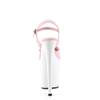 Pleaser - FLAMINGO809 Sandale à bride à la cheville, Pole dance chaussures - Rose/Blanc Product image